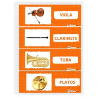 TARJETAS DE INSTRUMENTOS DE LA ORQUESTA